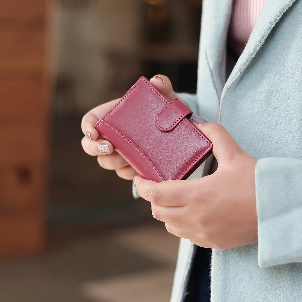 RFID Leather Credit Card Holder R602BORD 6