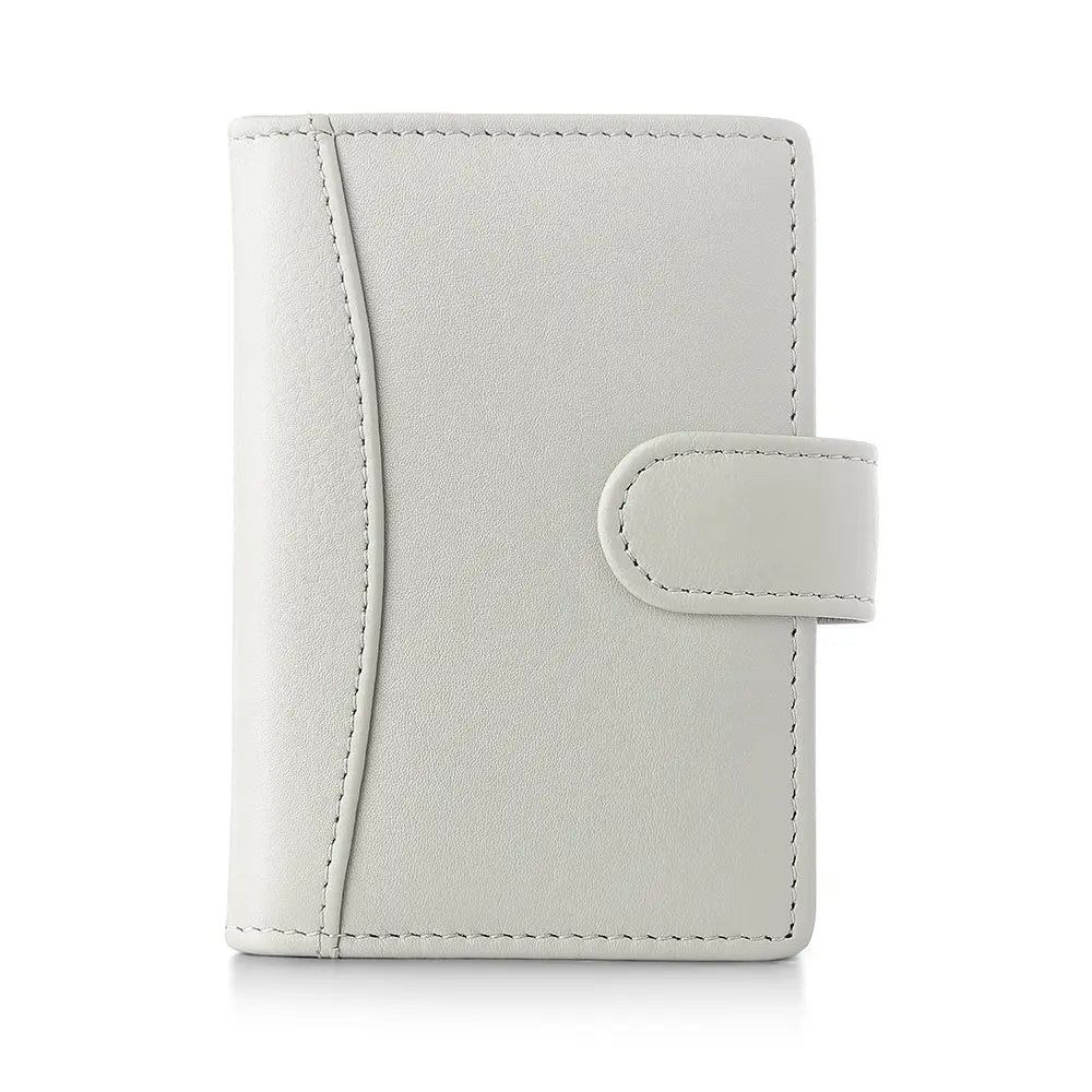 RFID Leather Credit Card Holder - Compact Design - 602
