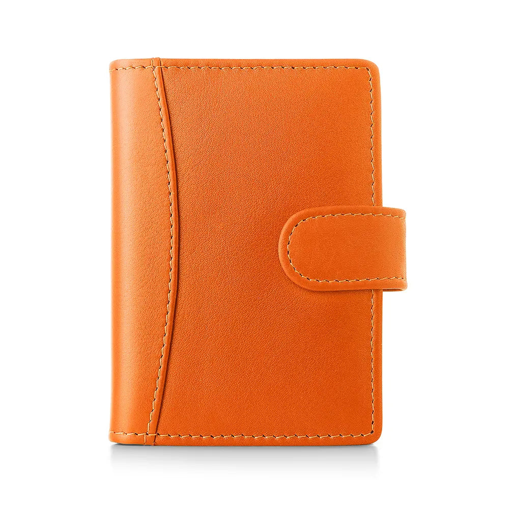 RFID Leather Credit Card Holder - Compact Design - 602