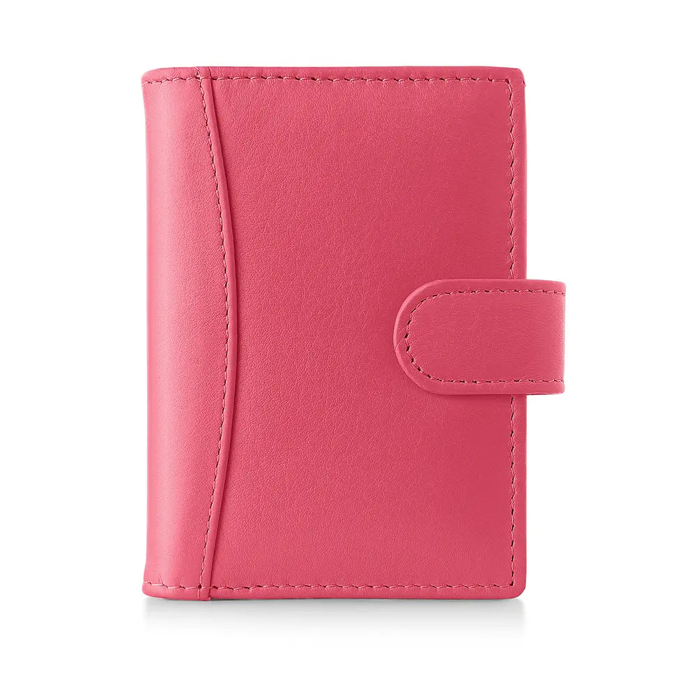 RFID Leather Credit Card Holder - Compact Design - 602