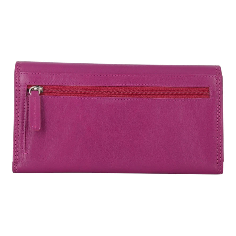 Berry Milli Martinee Purse on a light gray background