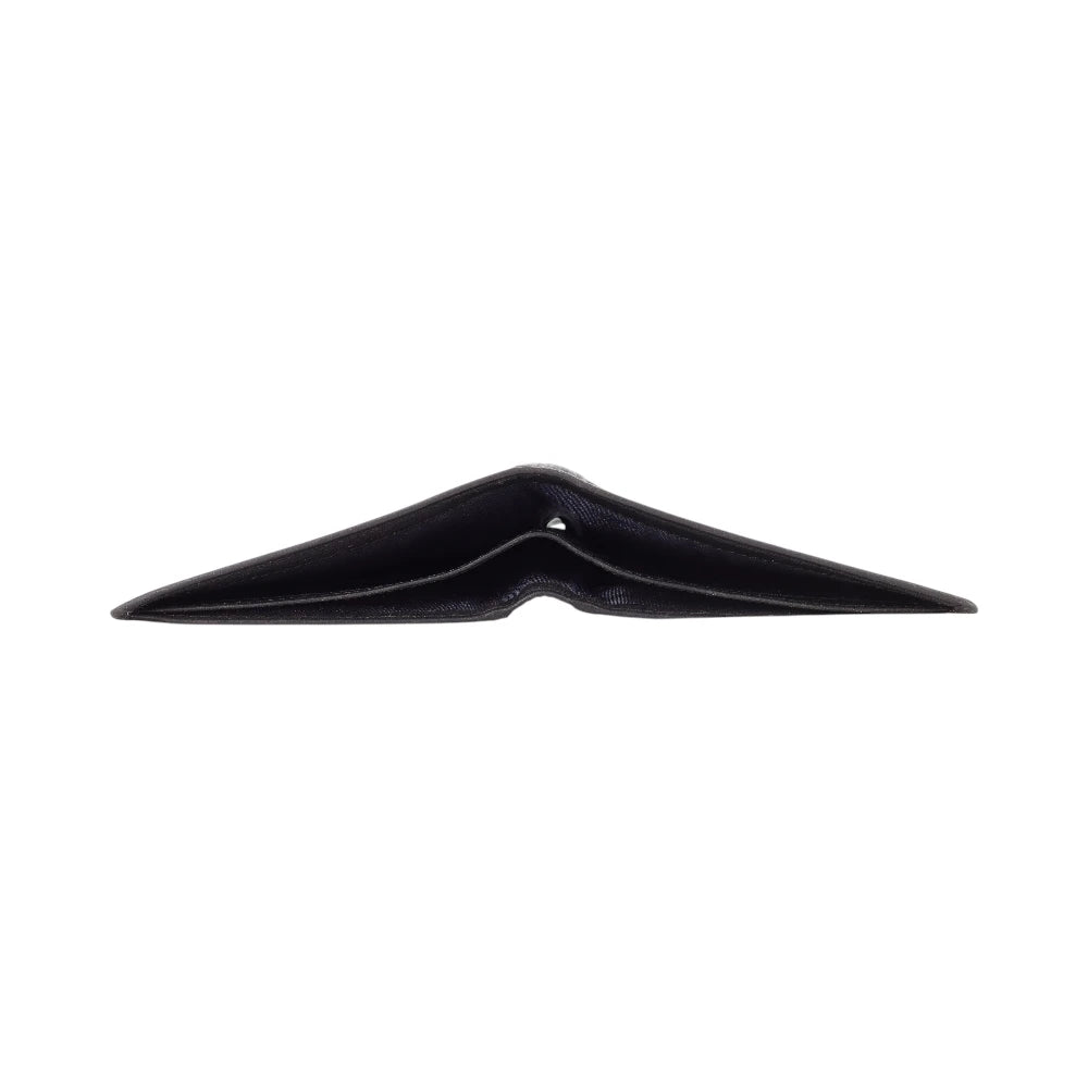 Black leather wallet  on a white background
