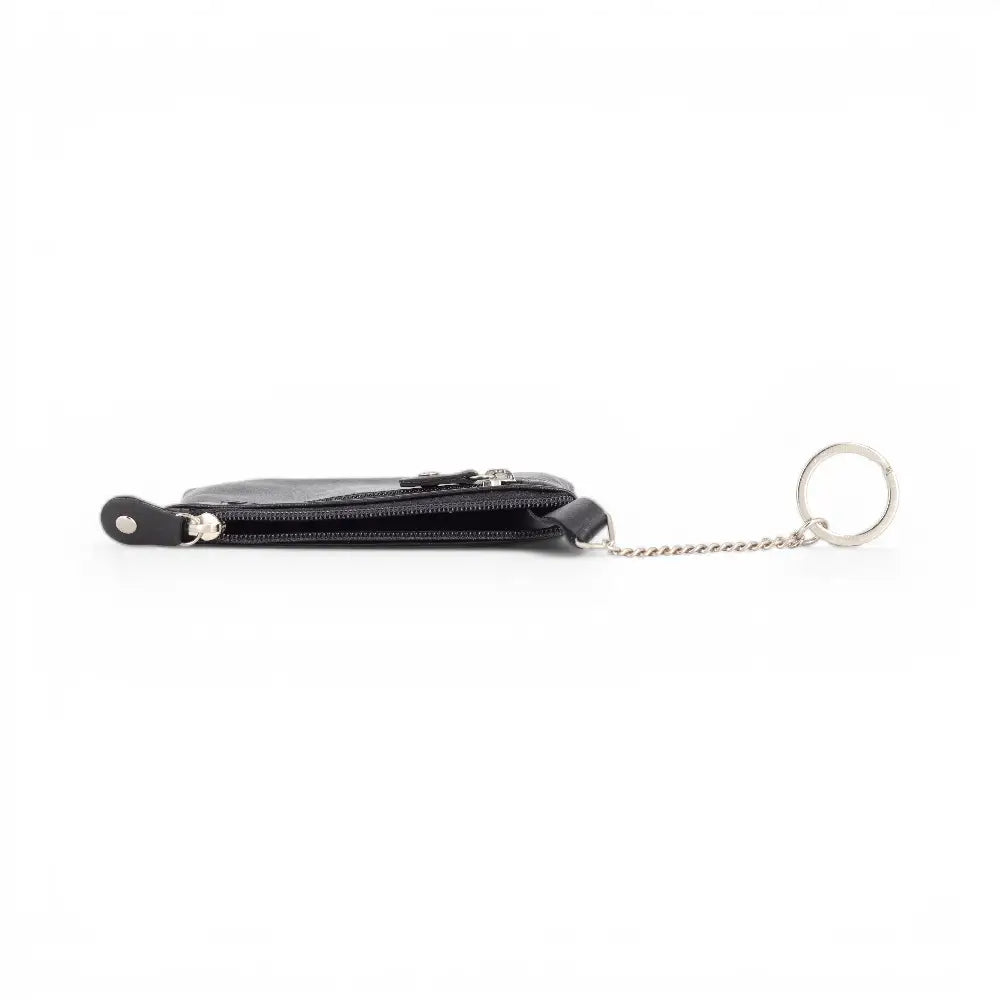 Black wallet on a white background