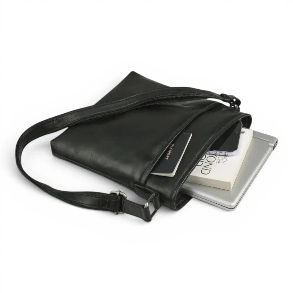 Large Leather Cross Body Bag for Women | Real Leather Crossbody Bag | Velura - 2561