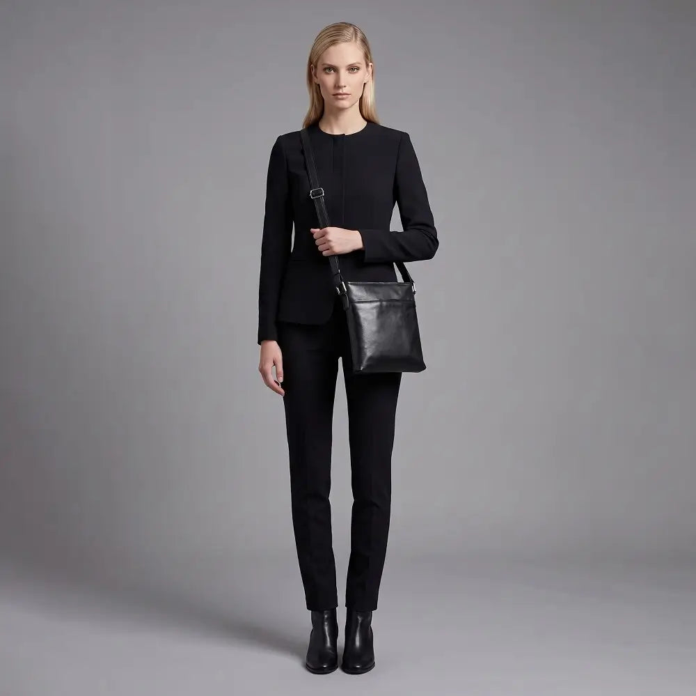 Large Leather Cross Body Bag for Women | Real Leather Crossbody Bag | Velura - 2561