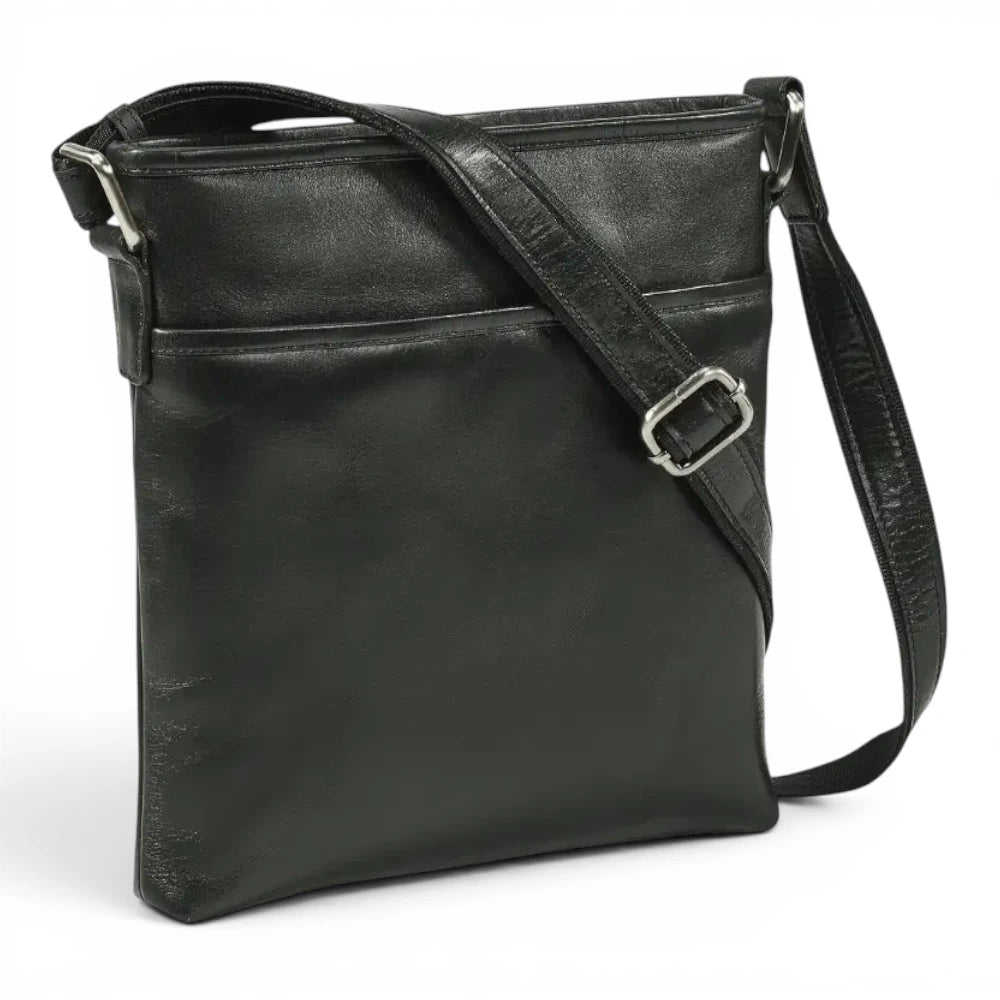 Large Leather Cross Body Bag for Women | Real Leather Crossbody Bag | Velura - 2561