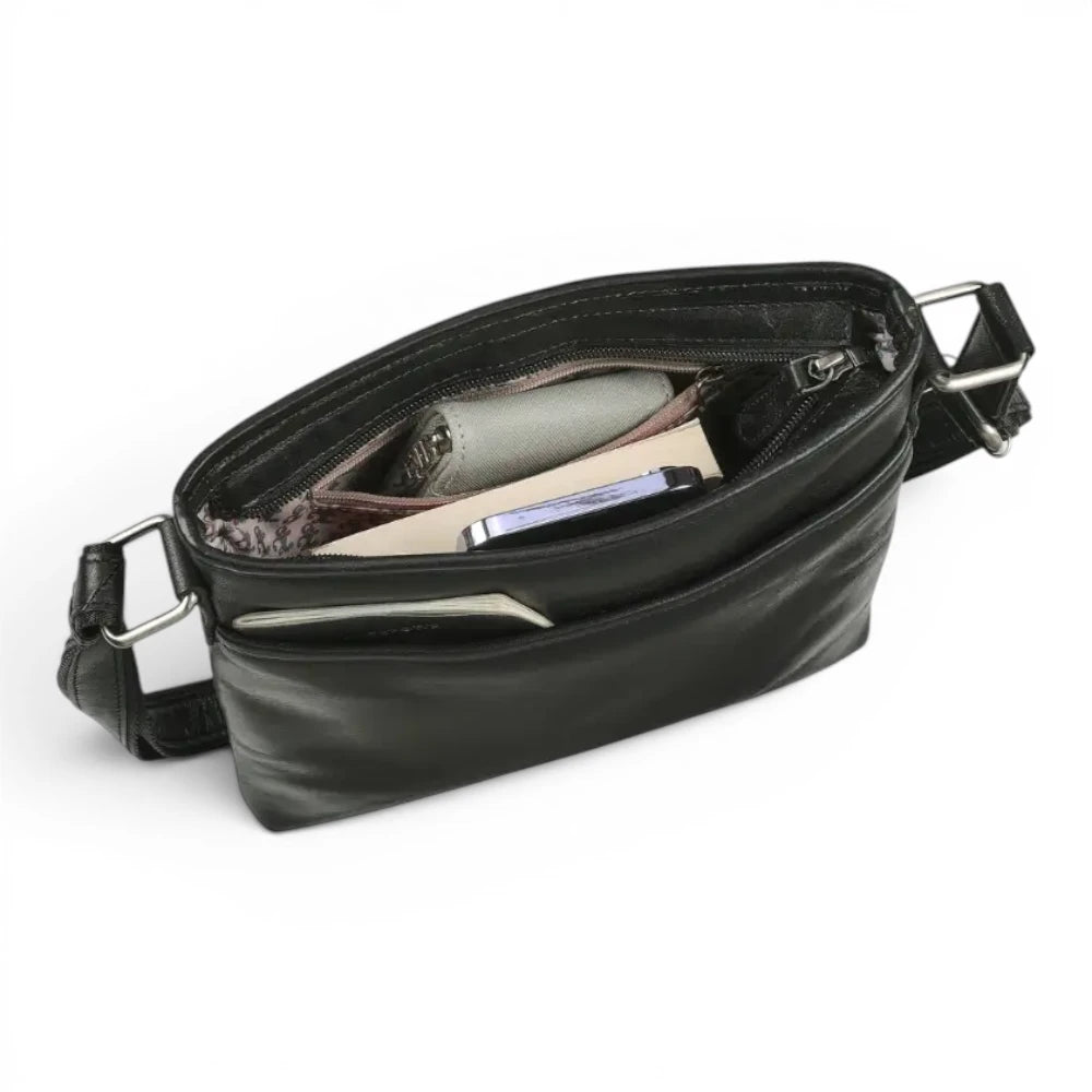 Large Leather Cross Body Bag for Women | Real Leather Crossbody Bag | Velura - 2561