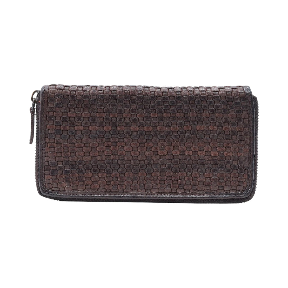 Brown purse  on a white background