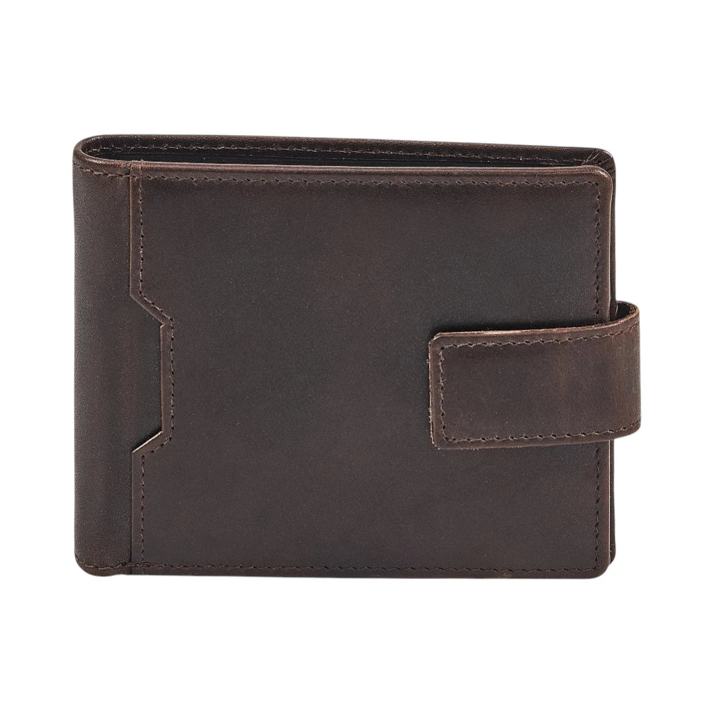 Front view of Brown wallet  on a white background