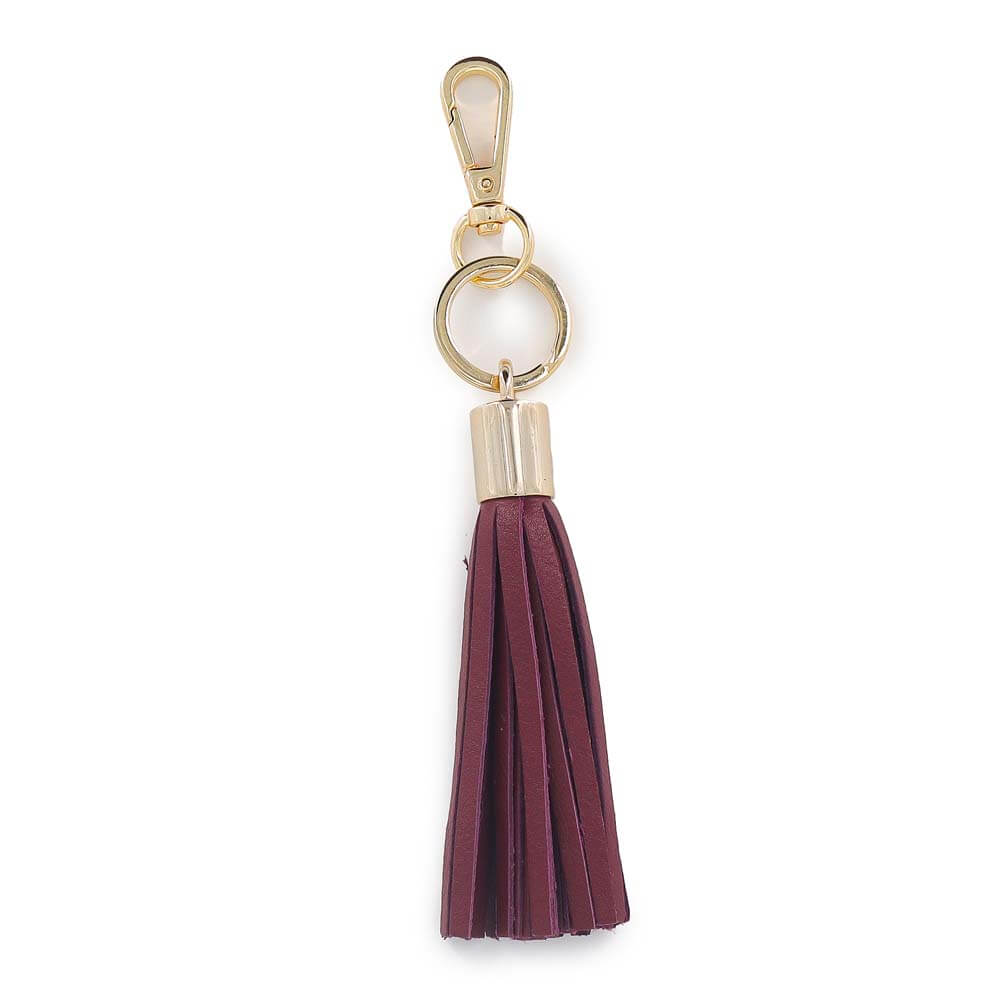 Leather Tassel Keychain - Eden 700