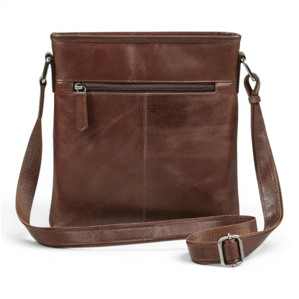 Large Leather Cross Body Bag for Women | Real Leather Crossbody Bag | Velura - 2561