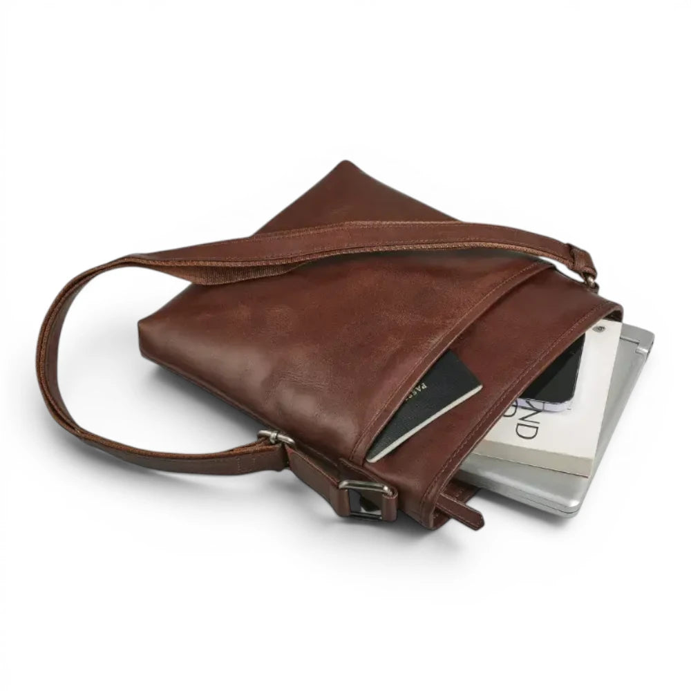 Large Leather Cross Body Bag for Women | Real Leather Crossbody Bag | Velura - 2561