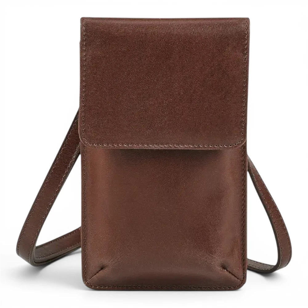 Leather Phone Bag for Women | Real Leather Crossbody Phone Bag | Velura - 2562