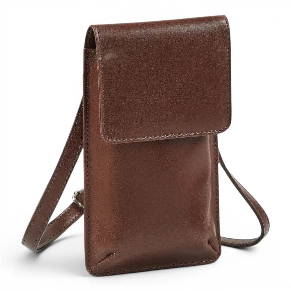 Leather Phone Bag for Women | Real Leather Crossbody Phone Bag | Velura - 2562