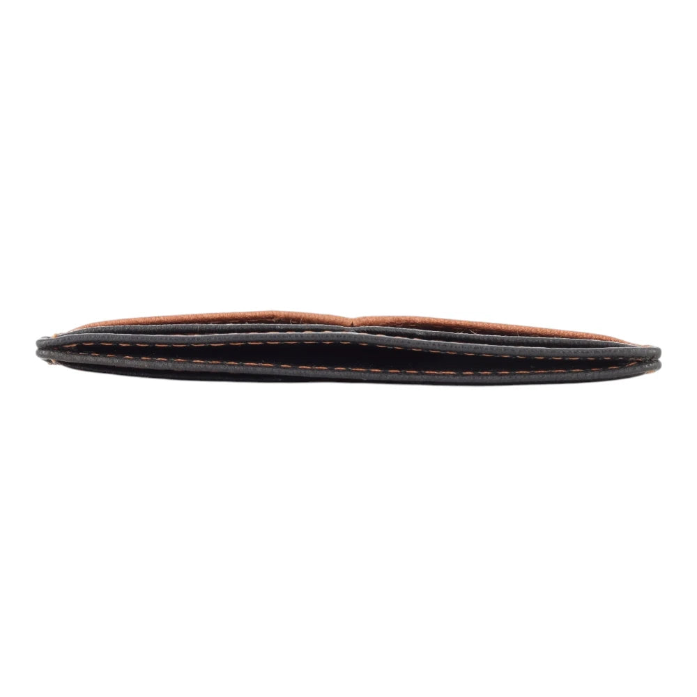 Cognac Texan Card Holder on a white background
