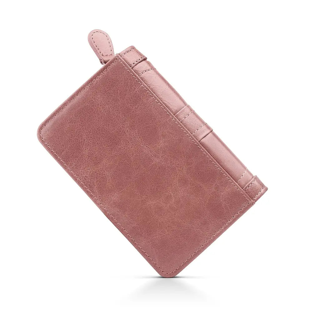 brown purse  leather on a white background