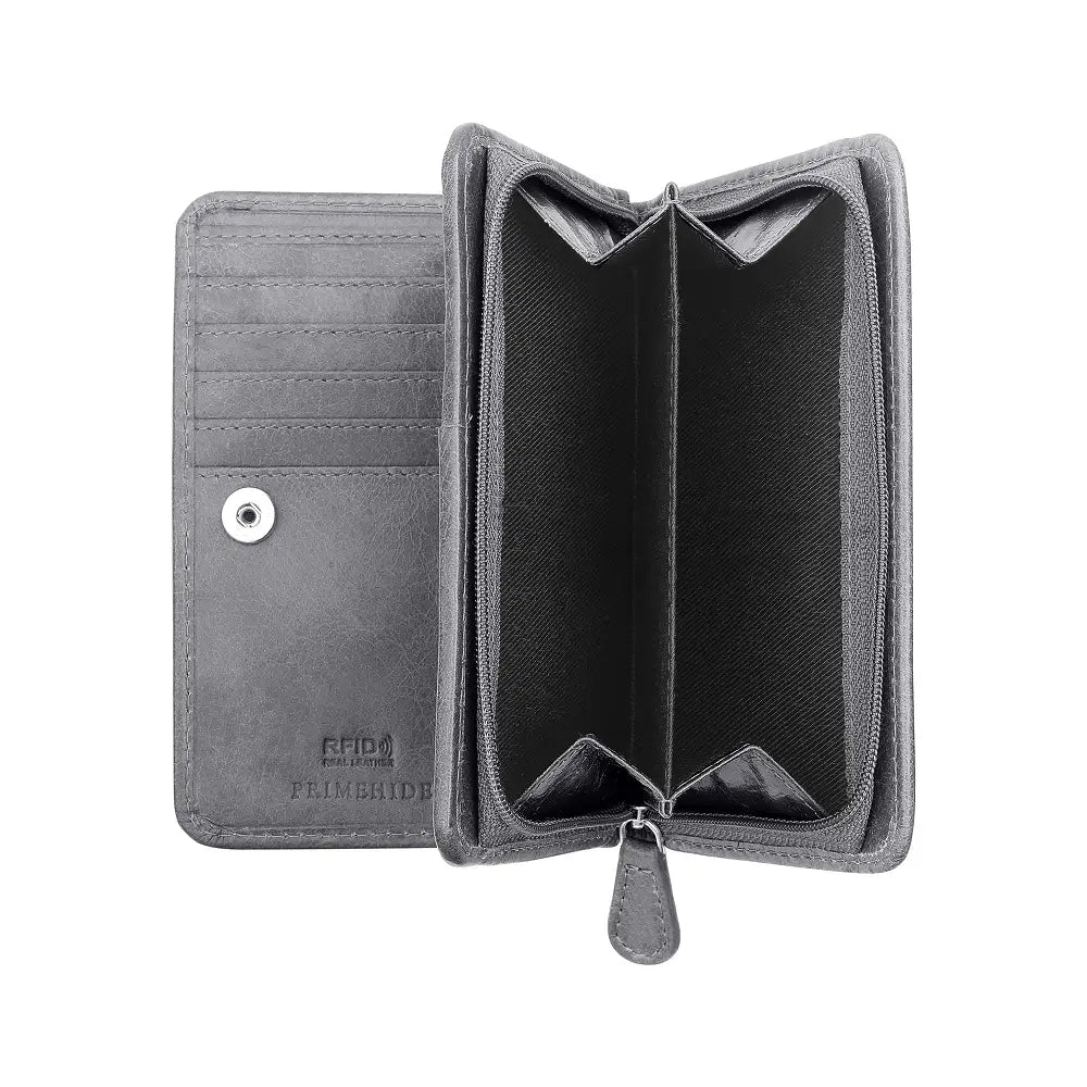 Medium Bifold Leather Purse - Crunch 26080