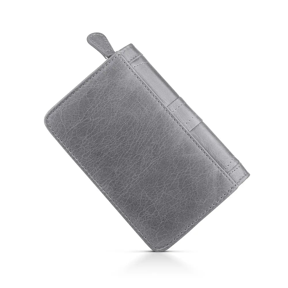 Grey Purse on a white background