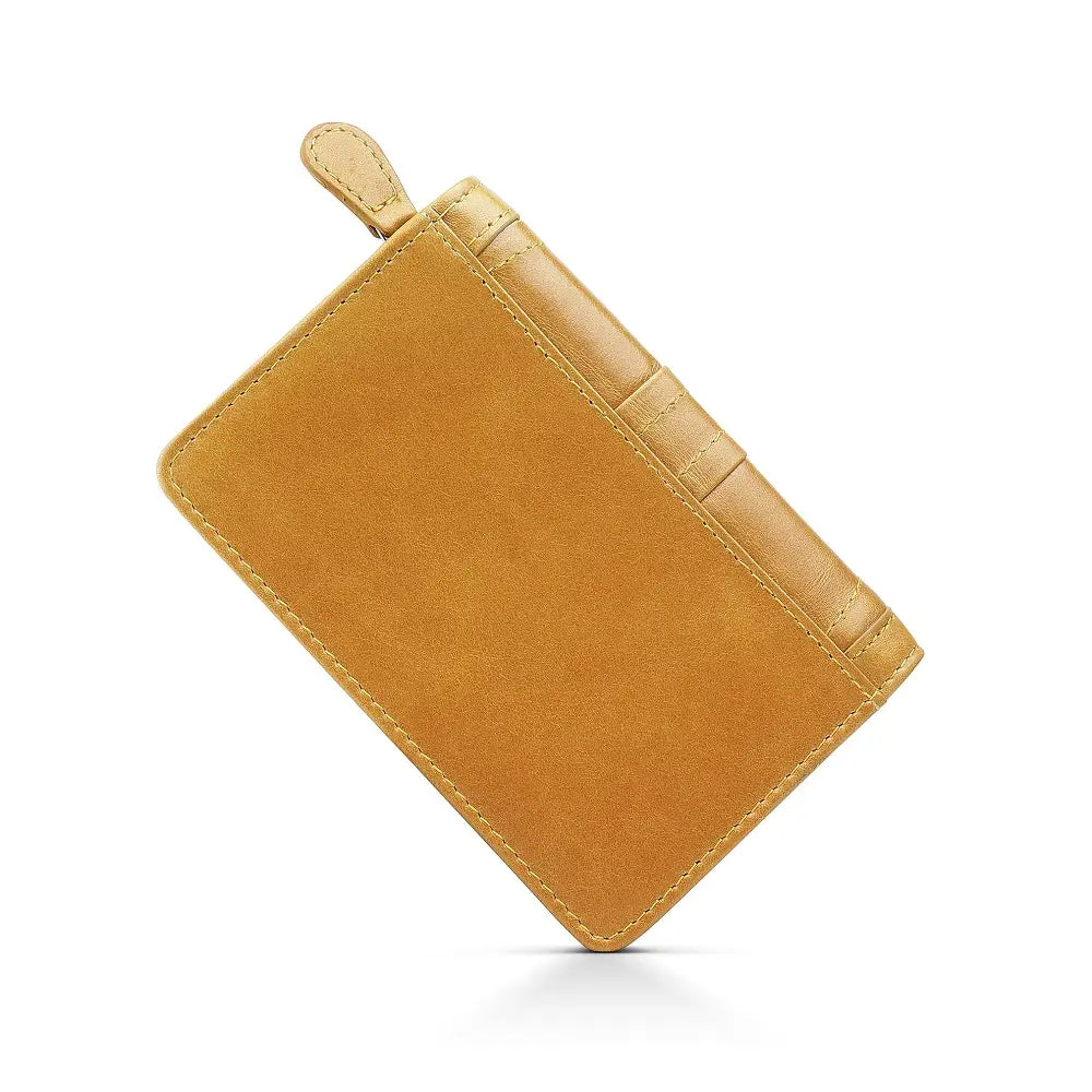 Mustard Purse on a white background