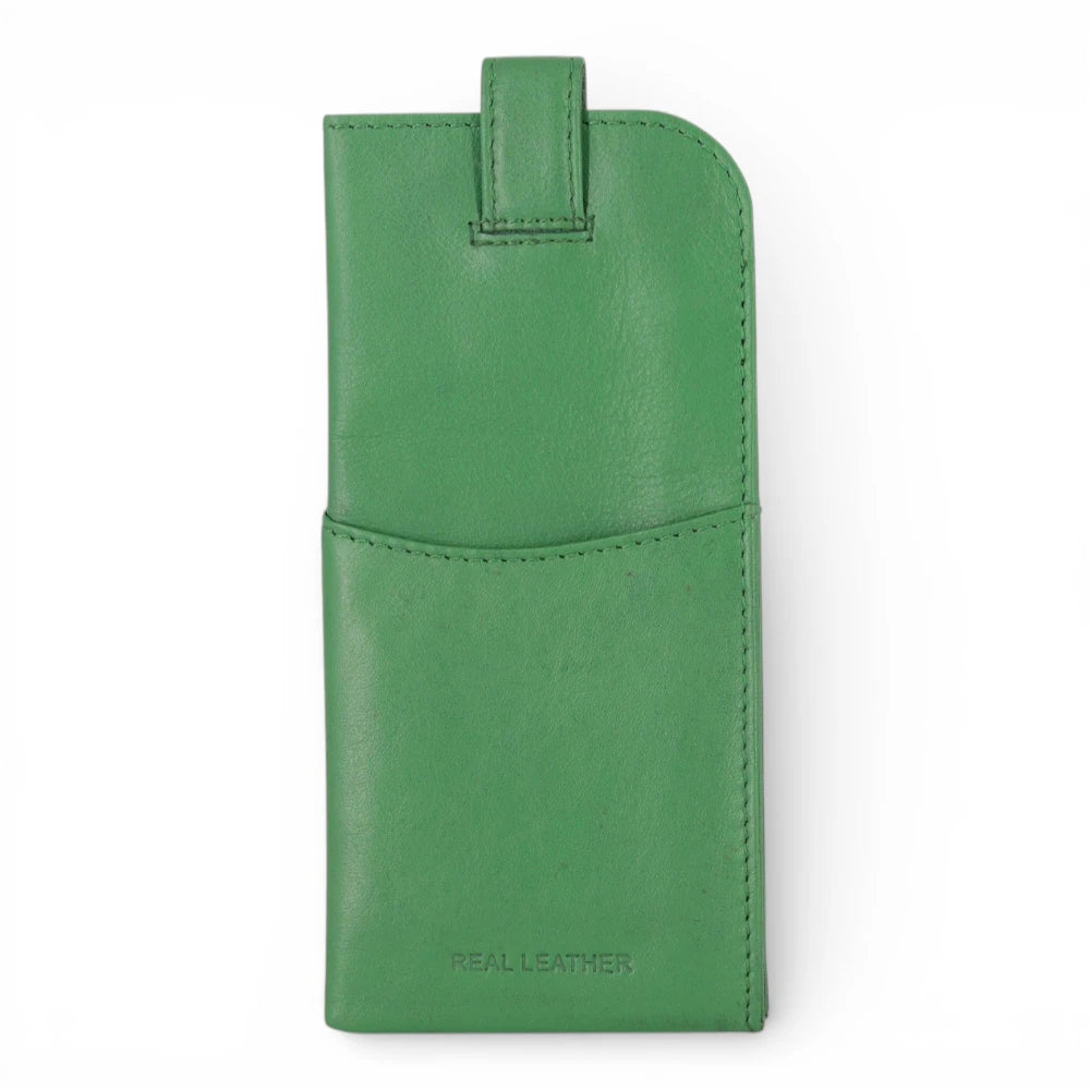 Dark Green Spectacle Case on a white background