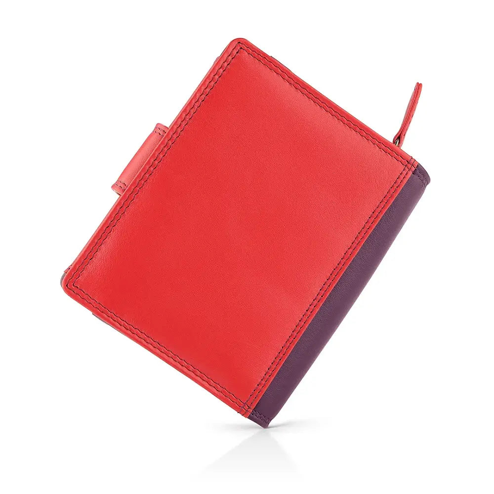 Grape  leather notebook on a white background