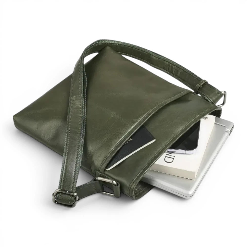 Large Leather Cross Body Bag for Women | Real Leather Crossbody Bag | Velura - 2561