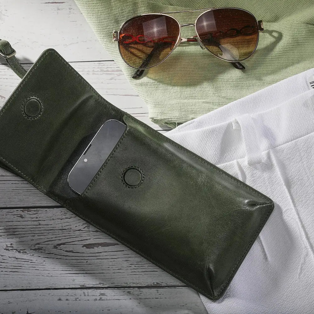 Leather Phone Bag for Women | Real Leather Crossbody Phone Bag | Velura - 2562