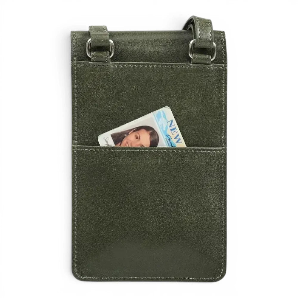 Leather Phone Bag for Women | Real Leather Crossbody Phone Bag | Velura - 2562
