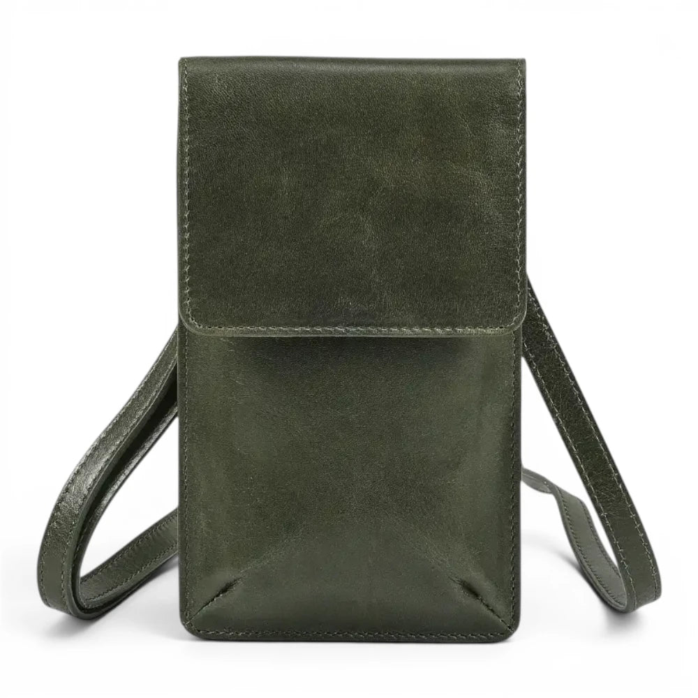 Leather Phone Bag for Women | Real Leather Crossbody Phone Bag | Velura - 2562