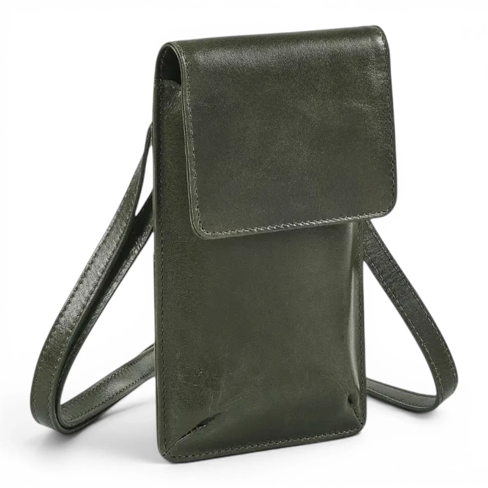 Leather Phone Bag for Women | Real Leather Crossbody Phone Bag | Velura - 2562