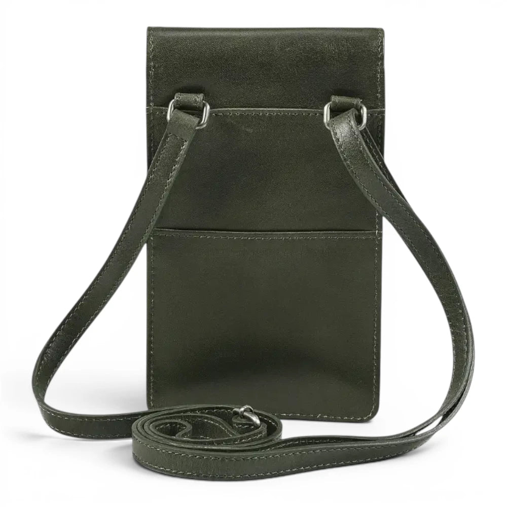 Leather Phone Bag for Women | Real Leather Crossbody Phone Bag | Velura - 2562