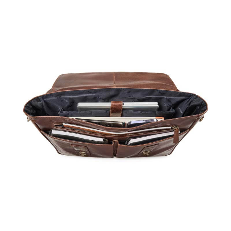 Hamilton Leather Laptop Satchel - 6251