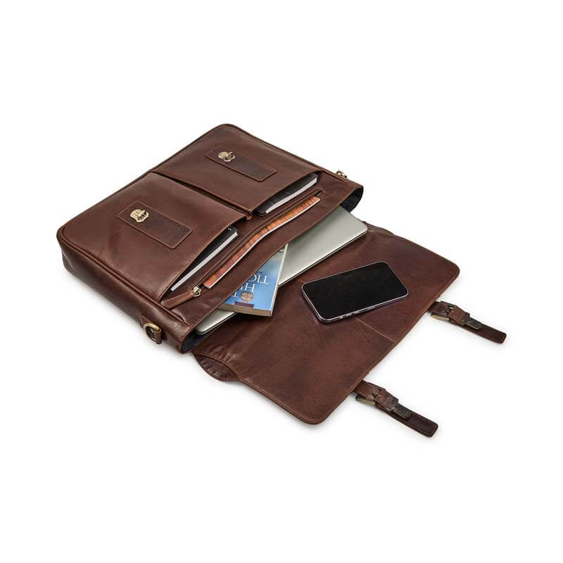 Hamilton Leather Laptop Satchel - 6251