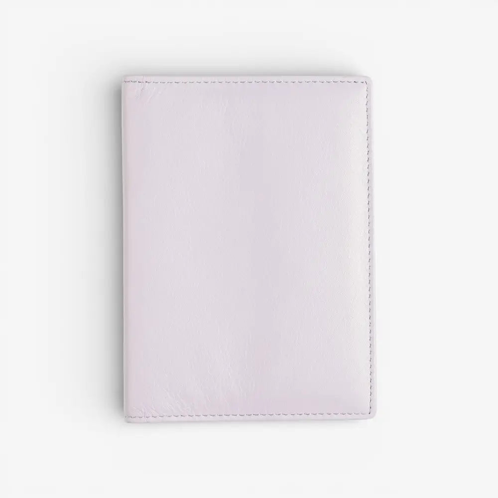 Lilac wallet on a white background