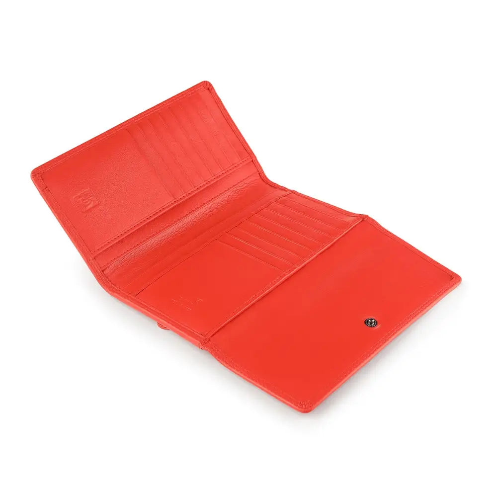 Orange  wallet on a white background
