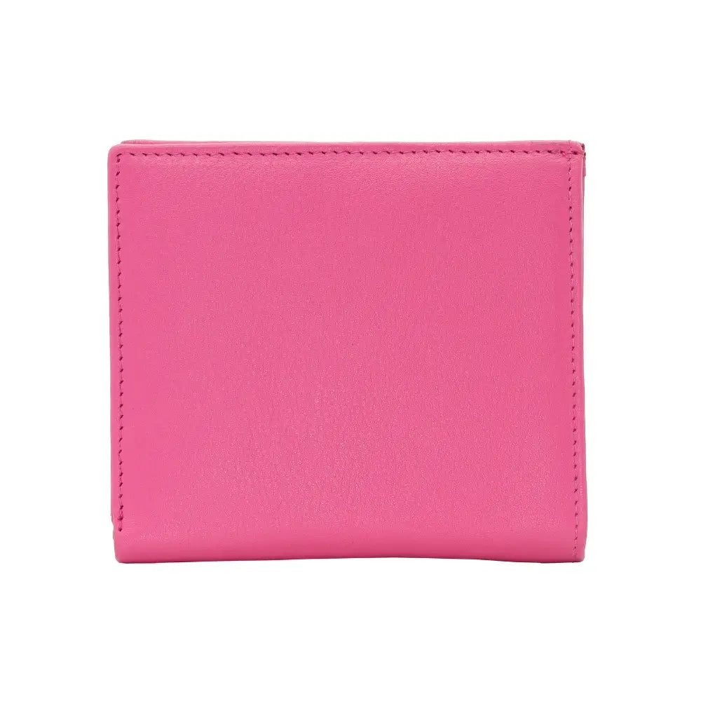 Back view of Pink wallet on a white background