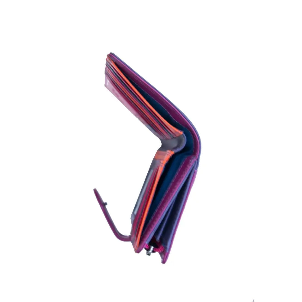 Purple wallet on a white background