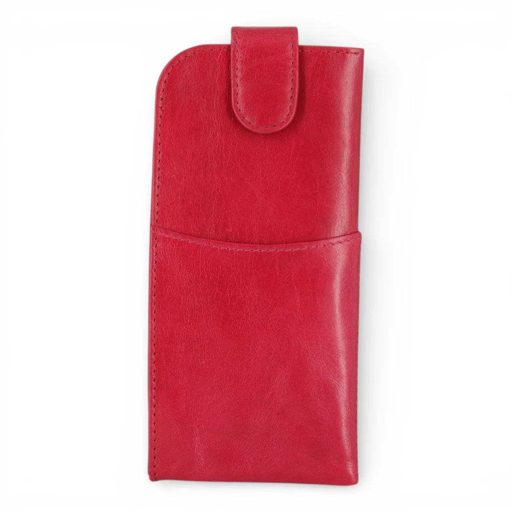 Red Spectacle Case on a white background