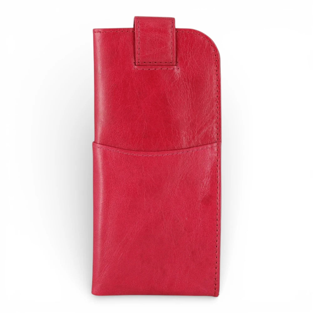 Red Spectacle Case on a white background