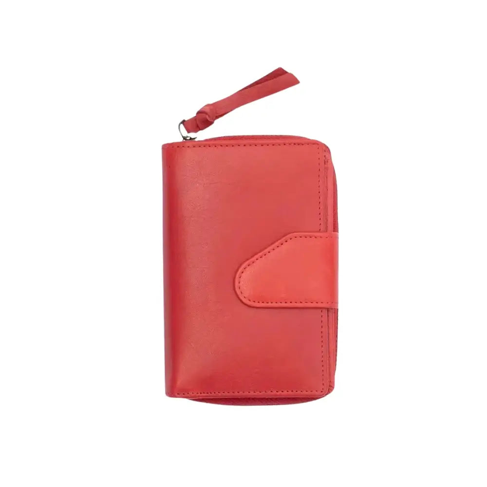 Front  view of Red Bifold purse
