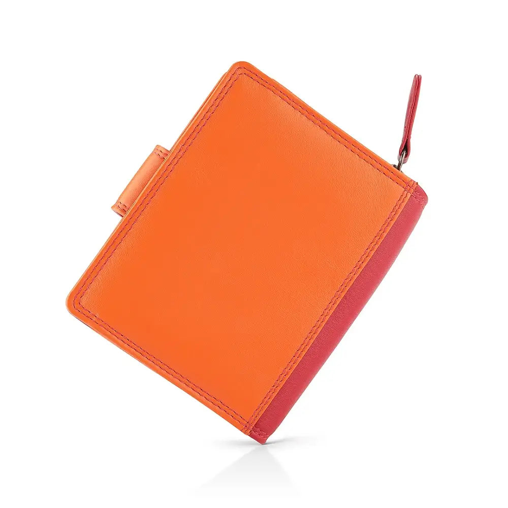 red wallet on a white background