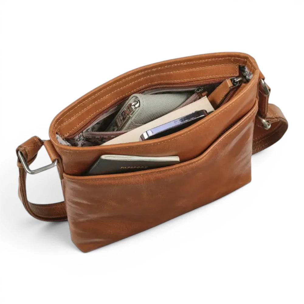 Large Leather Cross Body Bag for Women | Real Leather Crossbody Bag | Velura - 2561