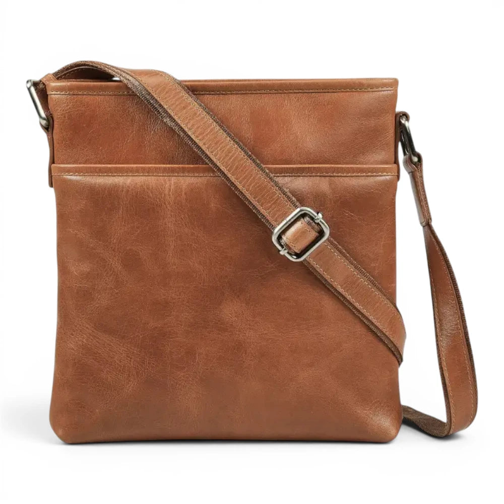 Large Leather Cross Body Bag for Women | Real Leather Crossbody Bag | Velura - 2561