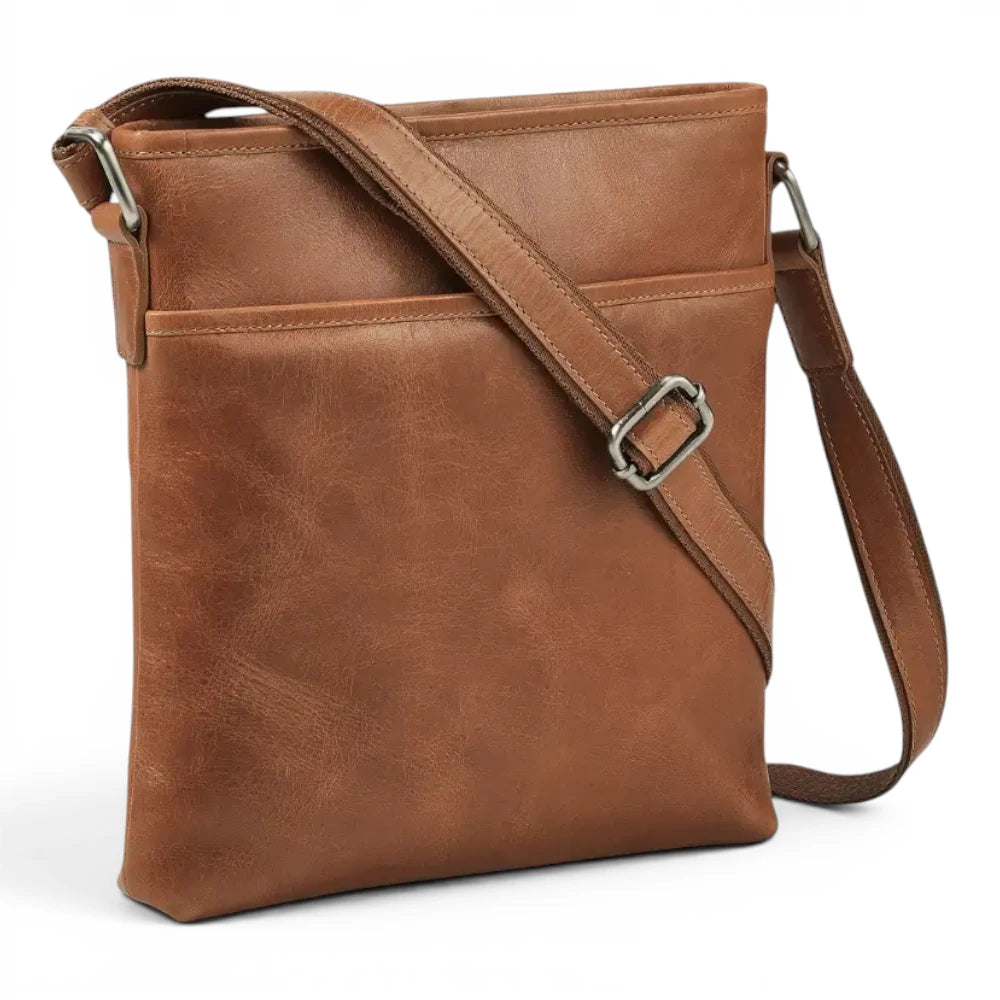 Large Leather Cross Body Bag for Women | Real Leather Crossbody Bag | Velura - 2561