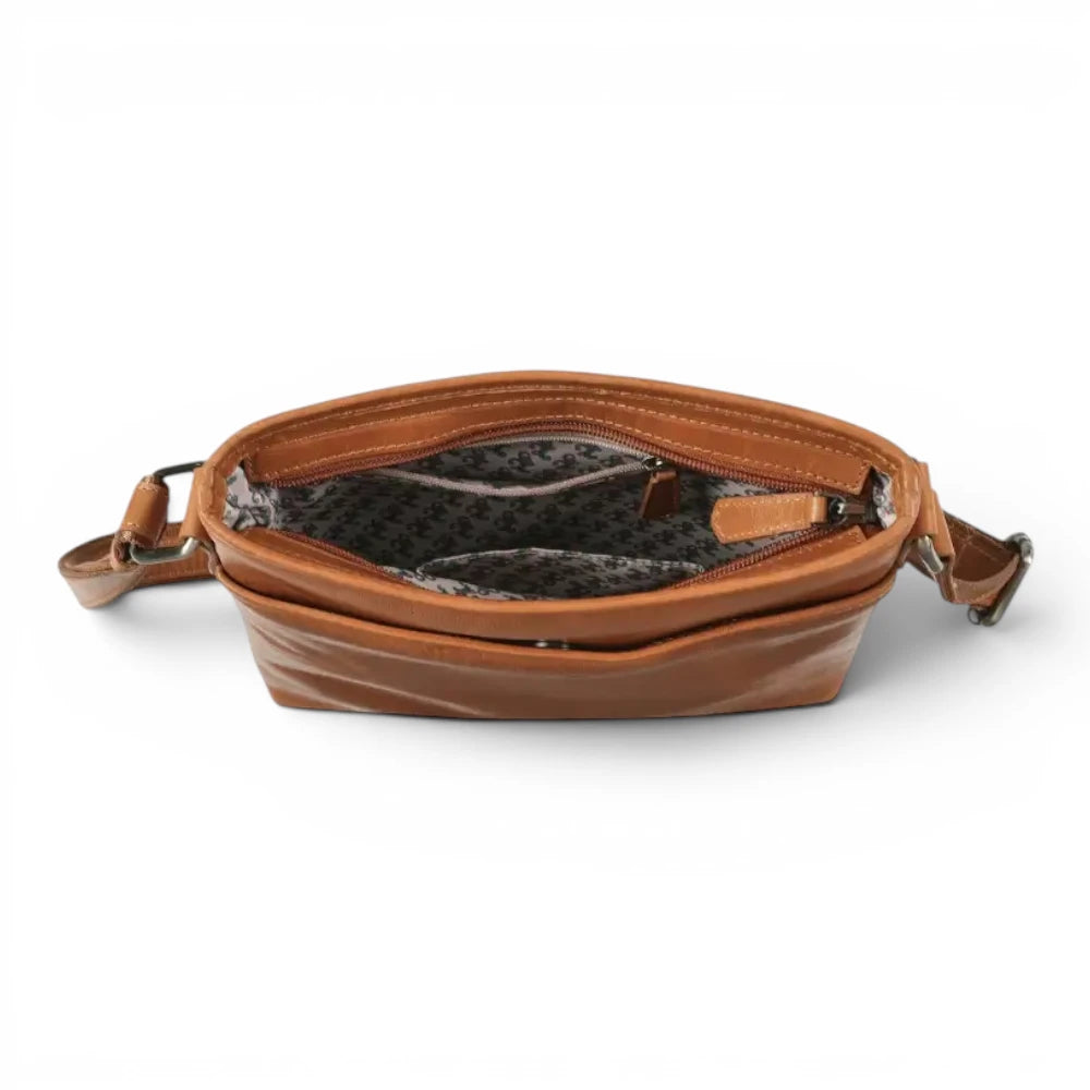 Large Leather Cross Body Bag for Women | Real Leather Crossbody Bag | Velura - 2561