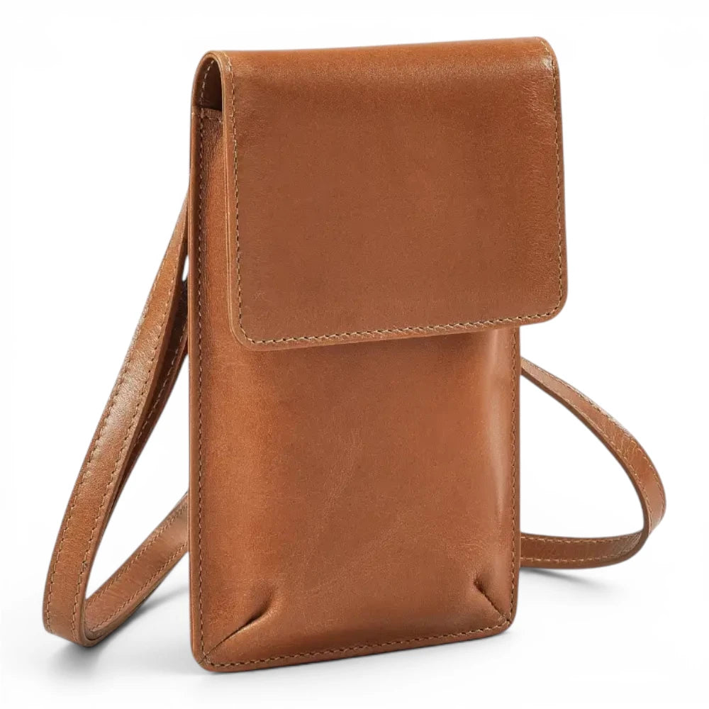 Leather Phone Bag for Women | Real Leather Crossbody Phone Bag | Velura - 2562