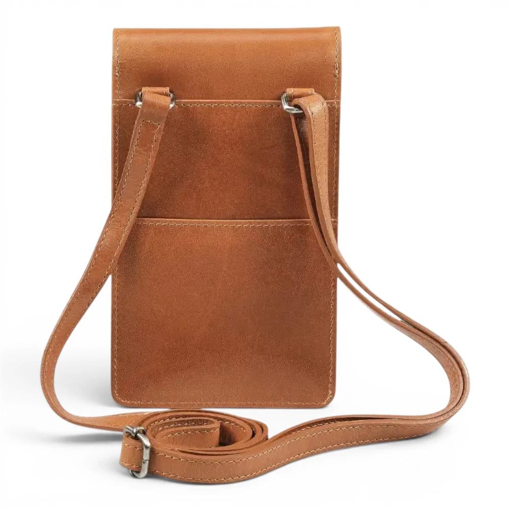 Leather Phone Bag for Women | Real Leather Crossbody Phone Bag | Velura - 2562