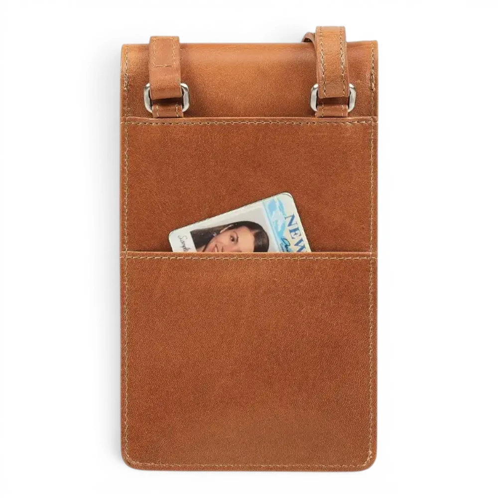 Leather Phone Bag for Women | Real Leather Crossbody Phone Bag | Velura - 2562