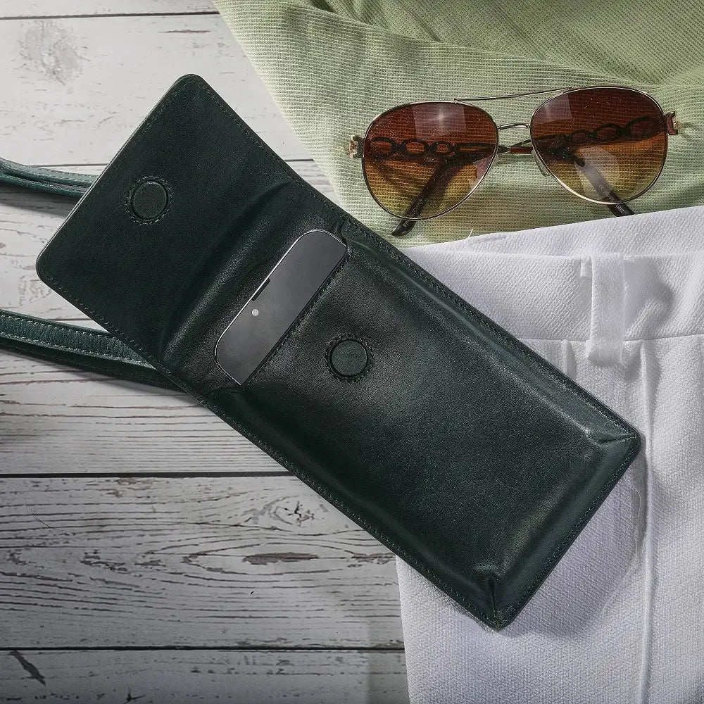 Leather Phone Bag for Women | Real Leather Crossbody Phone Bag | Velura - 2562