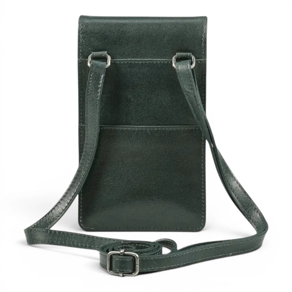 Leather Phone Bag for Women | Real Leather Crossbody Phone Bag | Velura - 2562